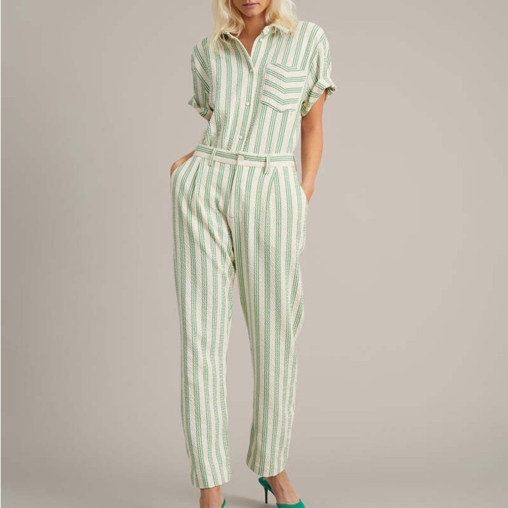 Munthe Galvina Striped Straight Leg Pants